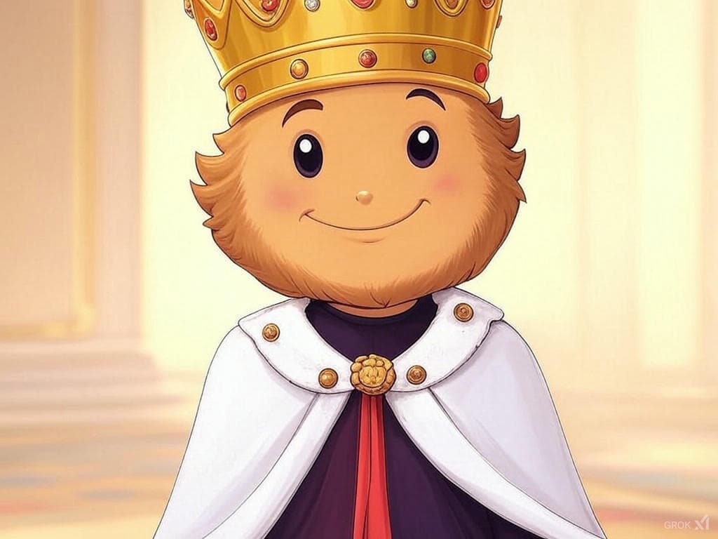 Subtitles King — the throne mascot